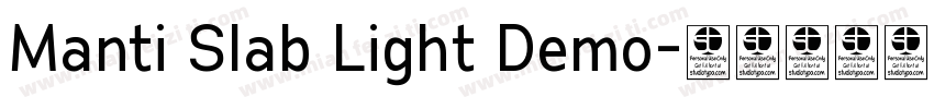 Manti Slab Light Demo字体转换